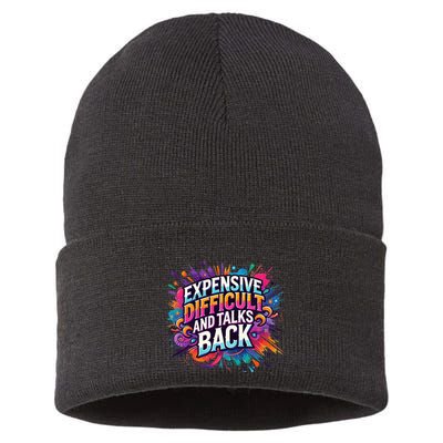 Expensive Difficult And Talks Back Sustainable Knit Beanie