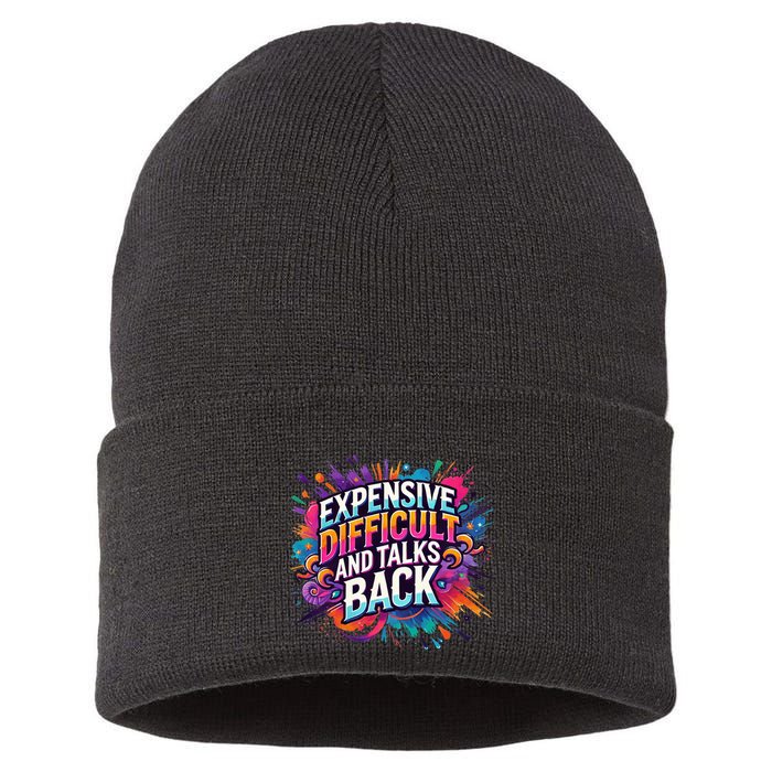 Expensive Difficult And Talks Back Sustainable Knit Beanie