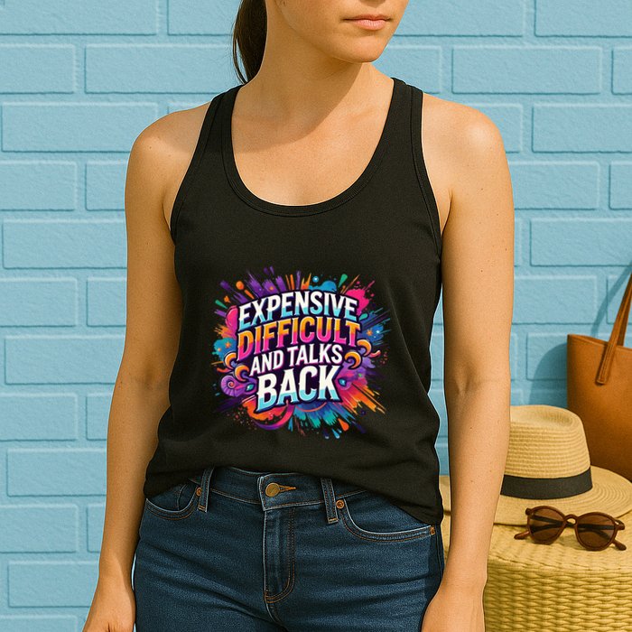 Expensive Difficult And Talks Back Womens Tank Top