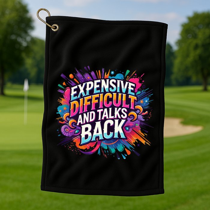 Expensive Difficult And Talks Back Golf Towel