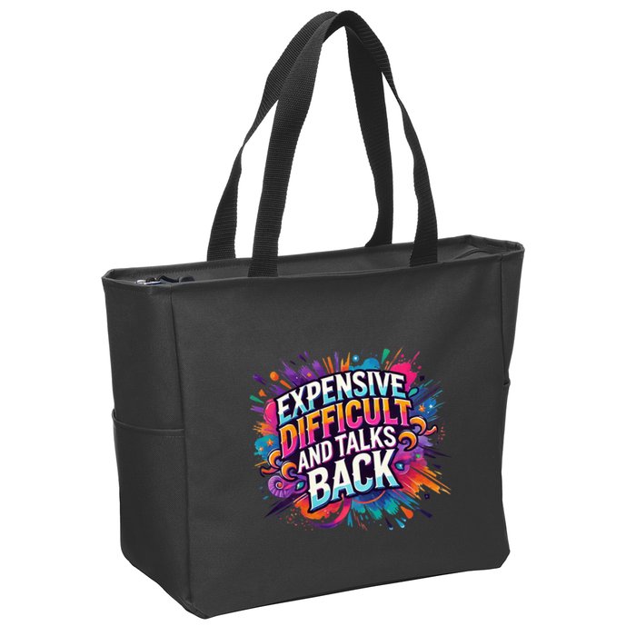 Expensive Difficult And Talks Back Zip Tote Bag