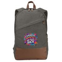 Expensive Difficult And Talks Back Cotton Canvas Backpack