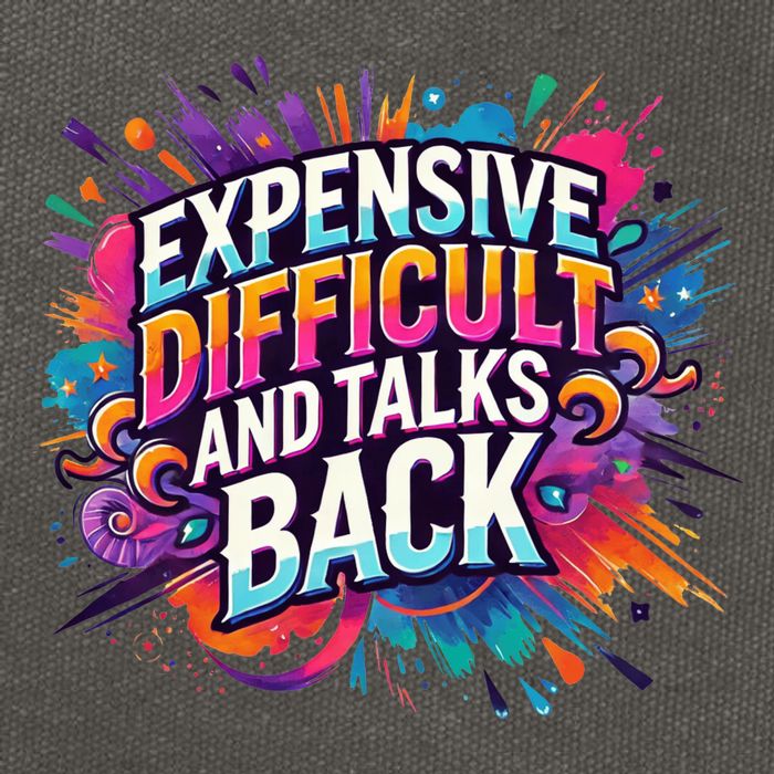 Expensive Difficult And Talks Back Cotton Canvas Backpack