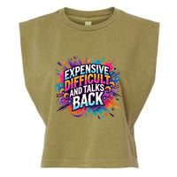 Expensive Difficult And Talks Back Garment-Dyed Women's Muscle Tee