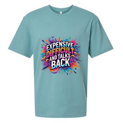 Expensive Difficult And Talks Back Sueded Cloud Jersey T-Shirt