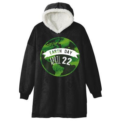 Earth Day April 22nd Awareness Hooded Wearable Blanket