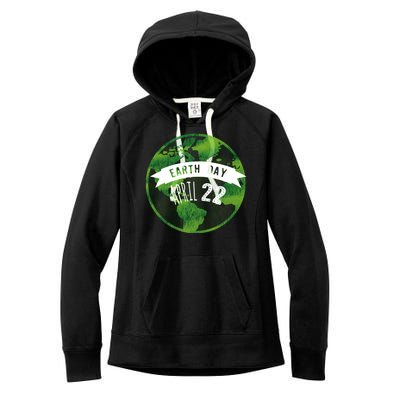 Earth Day April 22nd Awareness Women's Fleece Hoodie