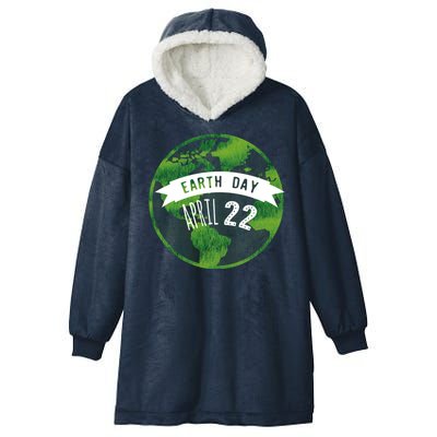 Earth Day April 22nd Awareness Hooded Wearable Blanket