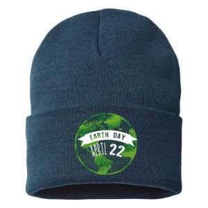 Earth Day April 22nd Awareness Sustainable Knit Beanie