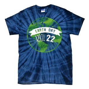 Earth Day April 22nd Awareness Tie-Dye T-Shirt