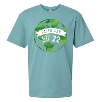 Earth Day April 22nd Awareness Sueded Cloud Jersey T-Shirt