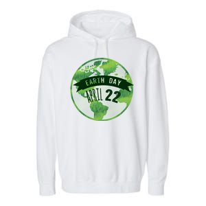 Earth Day April 22nd Awareness Garment-Dyed Fleece Hoodie