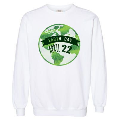 Earth Day April 22nd Awareness Garment-Dyed Sweatshirt