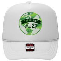 Earth Day April 22nd Awareness High Crown Mesh Back Trucker Hat