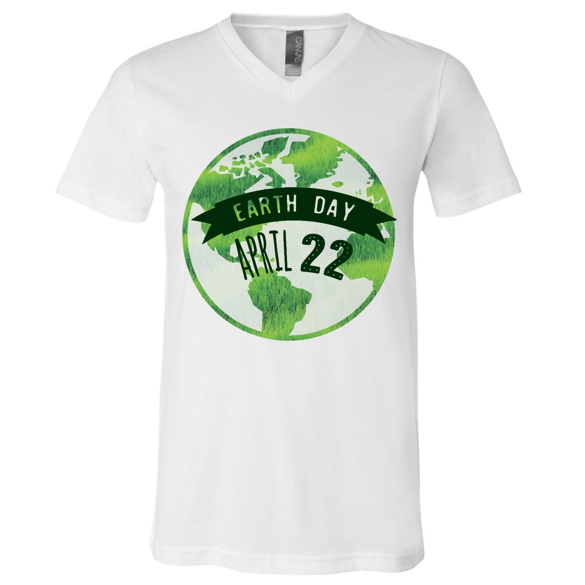 Earth Day April 22nd Awareness V-Neck T-Shirt