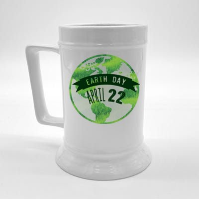 Earth Day April 22nd Awareness Beer Stein