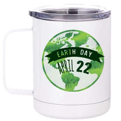 Earth Day April 22nd Awareness 12 oz Stainless Steel Tumbler Cup