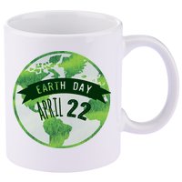Earth Day April 22nd Awareness 11oz C Handle Ceramic Mug