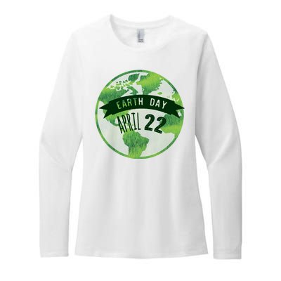 Earth Day April 22nd Awareness Womens CVC Long Sleeve Shirt