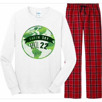 Earth Day April 22nd Awareness Long Sleeve Pajama Set