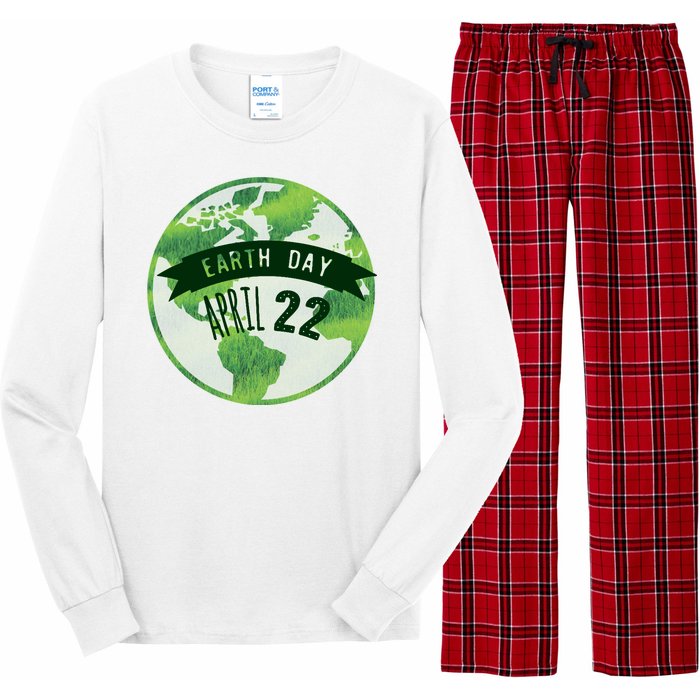 Earth Day April 22nd Awareness Long Sleeve Pajama Set