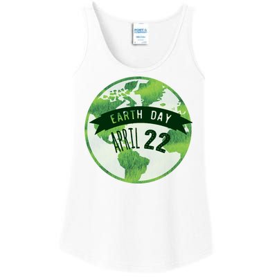 Earth Day April 22nd Awareness Ladies Essential Tank