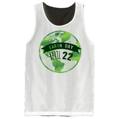 Earth Day April 22nd Awareness Mesh Reversible Basketball Jersey Tank