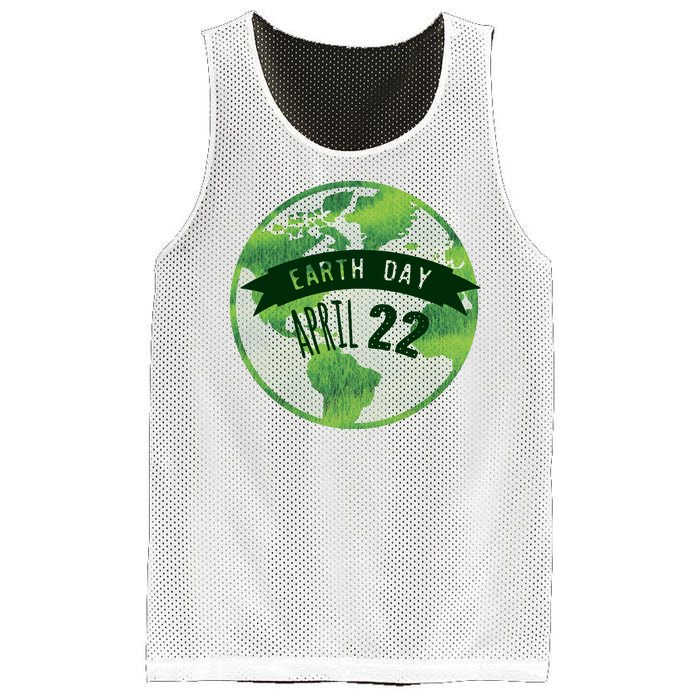 Earth Day April 22nd Awareness Mesh Reversible Basketball Jersey Tank