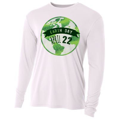 Earth Day April 22nd Awareness Cooling Performance Long Sleeve Crew