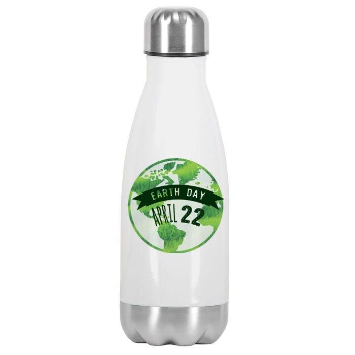 Earth Day April 22nd Awareness Stainless Steel Insulated Water Bottle