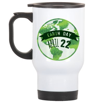 Earth Day April 22nd Awareness Stainless Steel Travel Mug