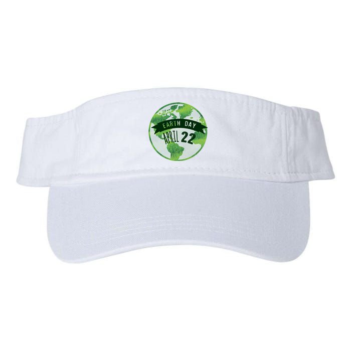 Earth Day April 22nd Awareness Valucap Bio-Washed Visor