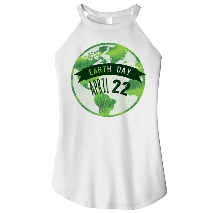 Earth Day April 22nd Awareness Women's Perfect Tri Rocker Tank