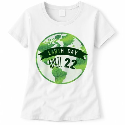 Earth Day April 22nd Awareness Womens T-Shirt