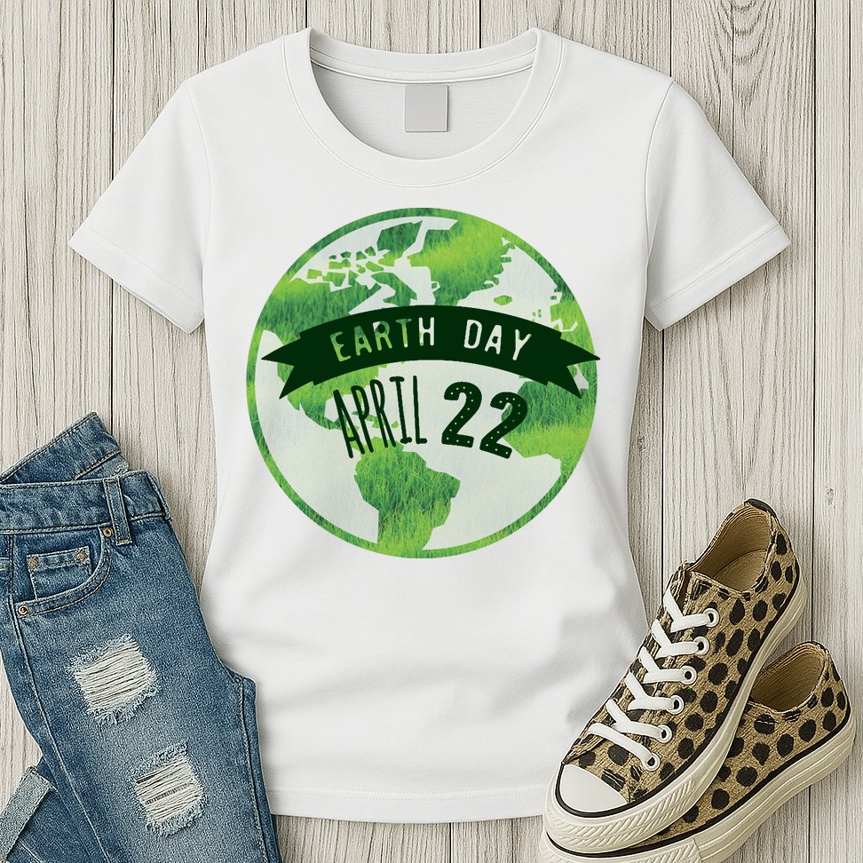 Earth Day April 22nd Awareness Womens T-Shirt