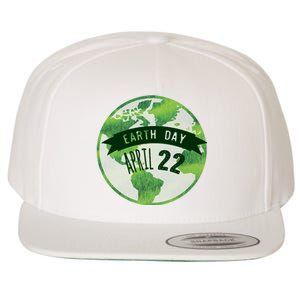 Earth Day April 22nd Awareness Wool Snapback Cap