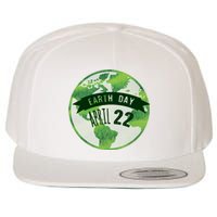 Earth Day April 22nd Awareness Wool Snapback Cap