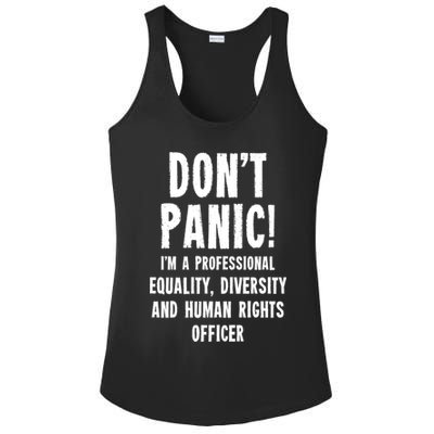 Equality Diversity And Hu Rights Officer Gift Ladies PosiCharge Competitor Racerback Tank