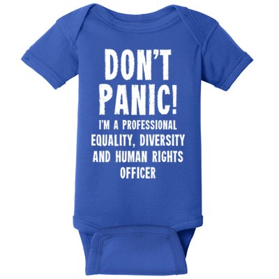 Equality Diversity And Hu Rights Officer Gift Baby Bodysuit
