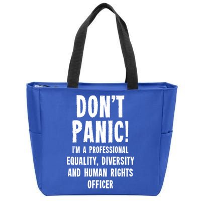Equality Diversity And Hu Rights Officer Gift Zip Tote Bag