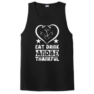 Eat Drink And Be Thankful PosiCharge Competitor Tank