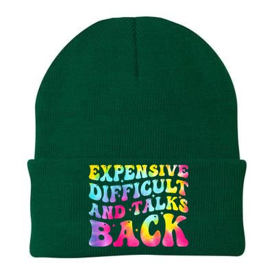 Expensive Difficult and Talks Back Groovy Mothers' Day Knit Cap Winter Beanie