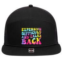 Expensive Difficult and Talks Back Groovy Mothers' Day 7 Panel Mesh Trucker Snapback Hat