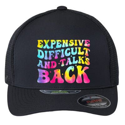 Expensive Difficult and Talks Back Groovy Mothers' Day Flexfit Unipanel Trucker Cap