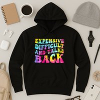 Expensive Difficult and Talks Back Groovy Mothers' Day Hoodie