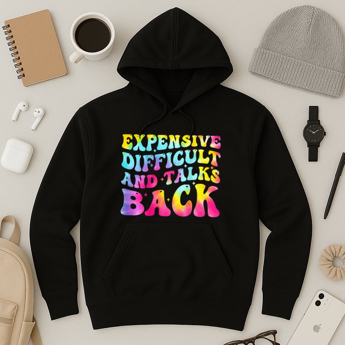 Expensive Difficult and Talks Back Groovy Mothers' Day Hoodie