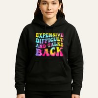 Expensive Difficult and Talks Back Groovy Mothers' Day Hoodie