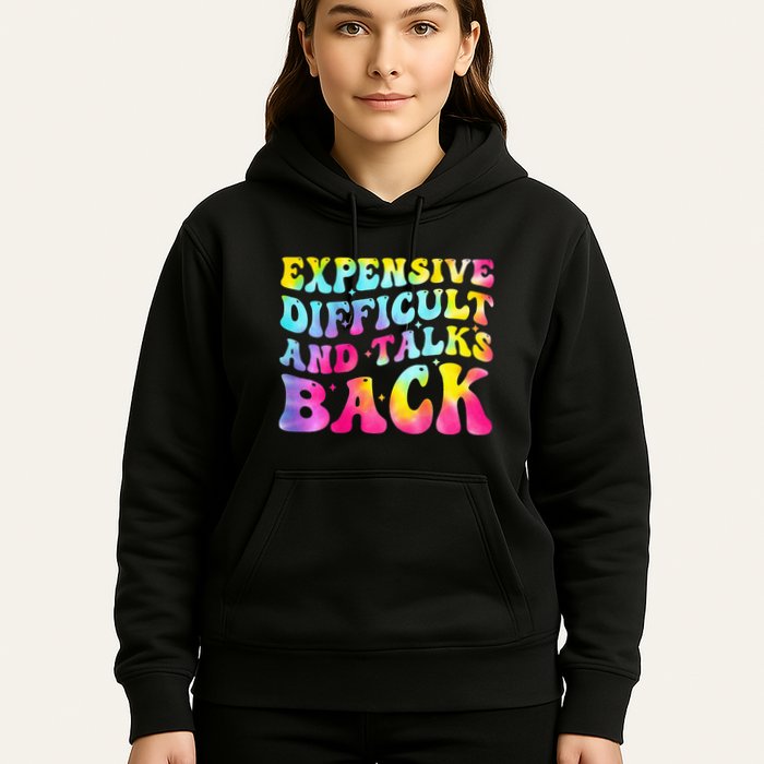 Expensive Difficult and Talks Back Groovy Mothers' Day Hoodie