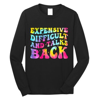 Expensive Difficult and Talks Back Groovy Mothers' Day Long Sleeve Shirt