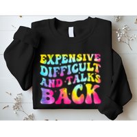 Expensive Difficult and Talks Back Groovy Mothers' Day Sweatshirt